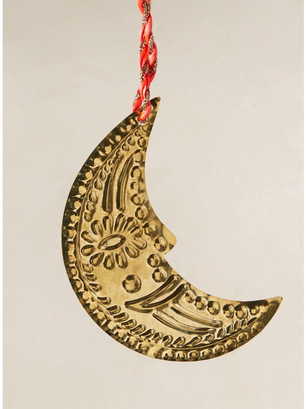 FREE PEOPLE➕Gilded Tin Moon Ornament NWT